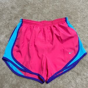 Nike Women's Athletic Shorts in Pink and Blue